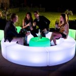 Led Curved Bench