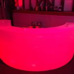 2 piece Round Led Bar Hire Durban